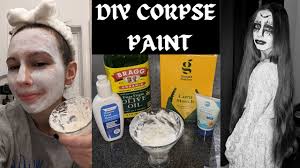 diy natural white face paint corpse