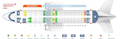 Seat Map Airbus A319 100 Air Canada Best Seats In Plane