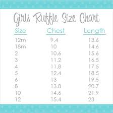 Girls Ruffle Shirt Size Chart Pinwheel Prints