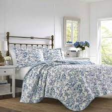 quilt sets blue white quilt bedding