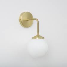 Bold As Brass Wall Light With Opal