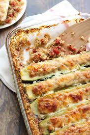 with just one pan and lots of shortcut steps this italian zucchini boats cerole recipe