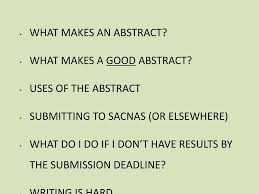 Ppt What Makes An Abstract What Makes A Good Abstract