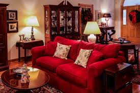 red couch in the living room 15 decor