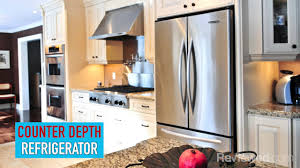 Remember that the refrigerator must extend beyond the cabinet panel at least the depth of the. What Is A Counter Depth Refrigerator Youtube