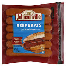 johnsonville bratwurst beef brats smoked