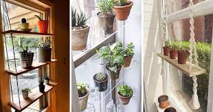 indoor window shelf ideas for plants
