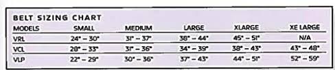 Valeo Lifting Belt Size Chart Best Picture Of Chart