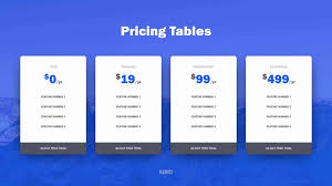 Free Powerpoint Pricing Table Slide Templates 2018