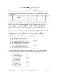 Ions Their Charges Worksheet Beacon Learning Center
