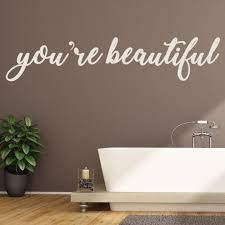 Beautiful Bathroom Salon Wall Sticker