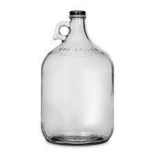 nms 1 gallon clear glass jug with