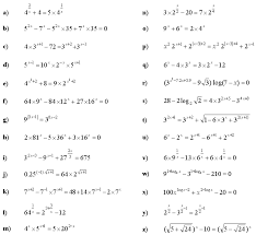 Math Problems Exponential Equations