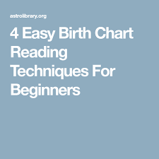 4 Easy Birth Chart Reading Techniques For Beginners