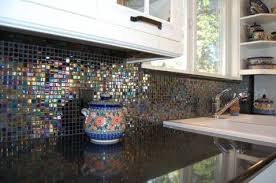 Glass Tile Backsplash Kitchen
