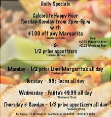 We Have Daily Specials And Celebrate Happy Hour Picture Of