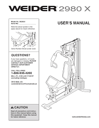 Weider 2980 X System 30295 Users Manual Manualzz Com