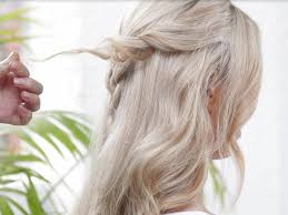 boho braid with a hair vine