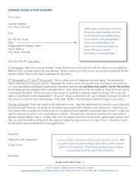 Free Formal Resume Application Cover Letter Templates At