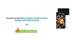 We did not find results for: Short Guide To Writing About Biology 9th Edition Download Freebooks