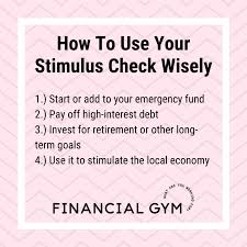 Stimulus checks for individuals and joint taxpayers. How To Use Your Stimulus Check Wisely