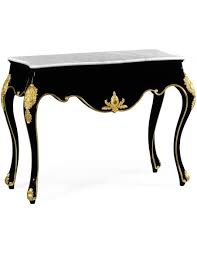 Console Table In Gloss Painted Black