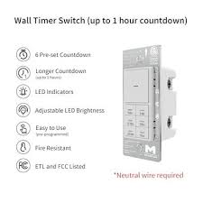60 Minutes Countdown Timer Switch