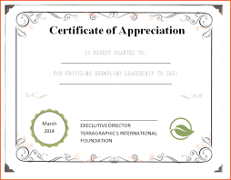 4 Certificates Of Appreciation Templates Bookletemplate Org