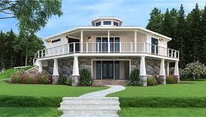 Modern Octagonal Style House Plan 7386