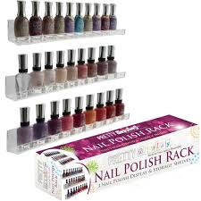 acrylic nail polish rack wall mount