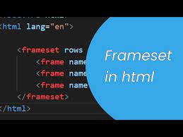 html tutorial html frameset