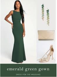 green wedding attire ideas dress for
