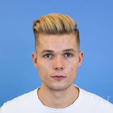 blonde skin fade with long top man