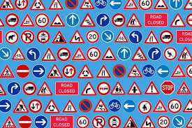road signs brainteaser has people in uk
