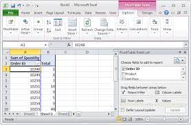 ms excel 2010 sort pivot table results