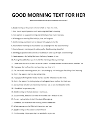 47 best good morning text for her
