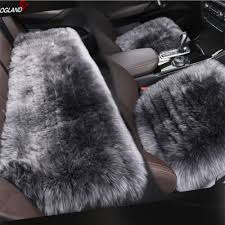 Ogland Long Wool Fur Sheepskin Car Seat