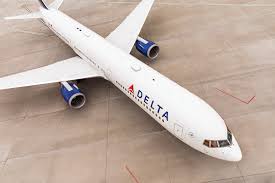 delta 767 400 exterior aerial delta