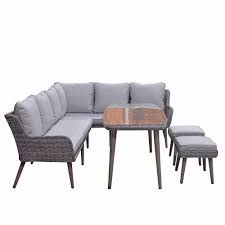 danielle corner sofa set dining table