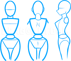 how to draw anime body figures step by