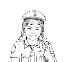 The download includes easy to follow instructions and a black and white version so you can color in your own :) download the police hat. Police Hat Coloring Page Coloring Pages For Kids And For Adults Coloring Home