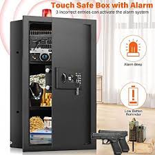 Tall Fireproof Wall Safes Between The