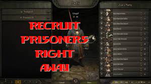 recruit prisoners right away at mount