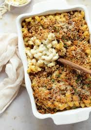 baked mac and cheese with herby