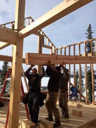building our cabin timber framing for