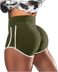 Wnkls High Waist Fitness Short Pants Sports Underwear Women Women Sport  Shorts Sport Trousers Soft and Cozy Yoga Shorts Breathable Short Leggings  Running Shorts (Color : Gray, Size : XXX-Large) : Amazon.co.uk: