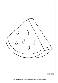 This coloring page belongs to these categories: Watermelon Coloring Pages Free Food Coloring Pages Kidadl