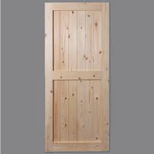 Solid Pine Framed And Ledged Door