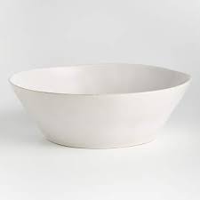 Marin White Large Serving Bowl