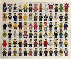 Lego Minifigures Assembled Puzzle Ready
